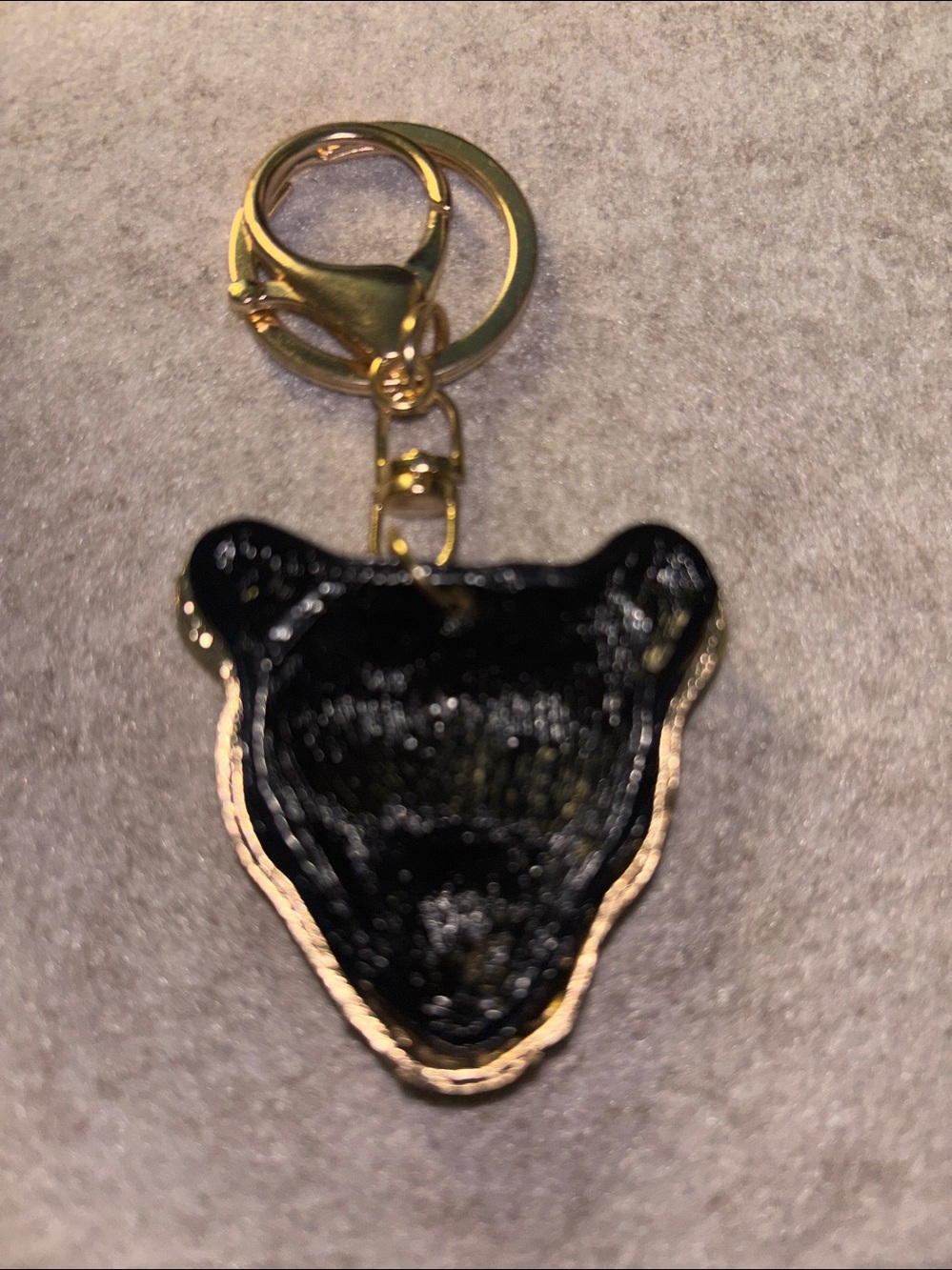 Gold Leopard Head Keychain/Bag Charm - Picture 4 of 6